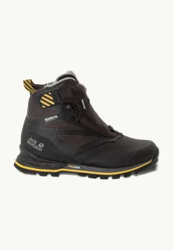 Jack Wolfskin Sneakers De Plein Air|Chaussures De Randonnée-1995 Series Texapore Mid W Black / Burly Yellow Xt