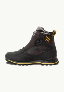 Jack Wolfskin Sneakers De Plein Air|Chaussures De Randonnée-1995 Series Texapore Mid W Black / Burly Yellow Xt