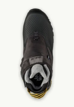 Jack Wolfskin Sneakers De Plein Air|Chaussures De Randonnée-1995 Series Texapore Mid W Black / Burly Yellow Xt