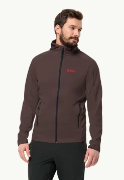 Jack Wolfskin Randonnée|Vestes Intermédiaires-Alpgrat Hooded Fz M