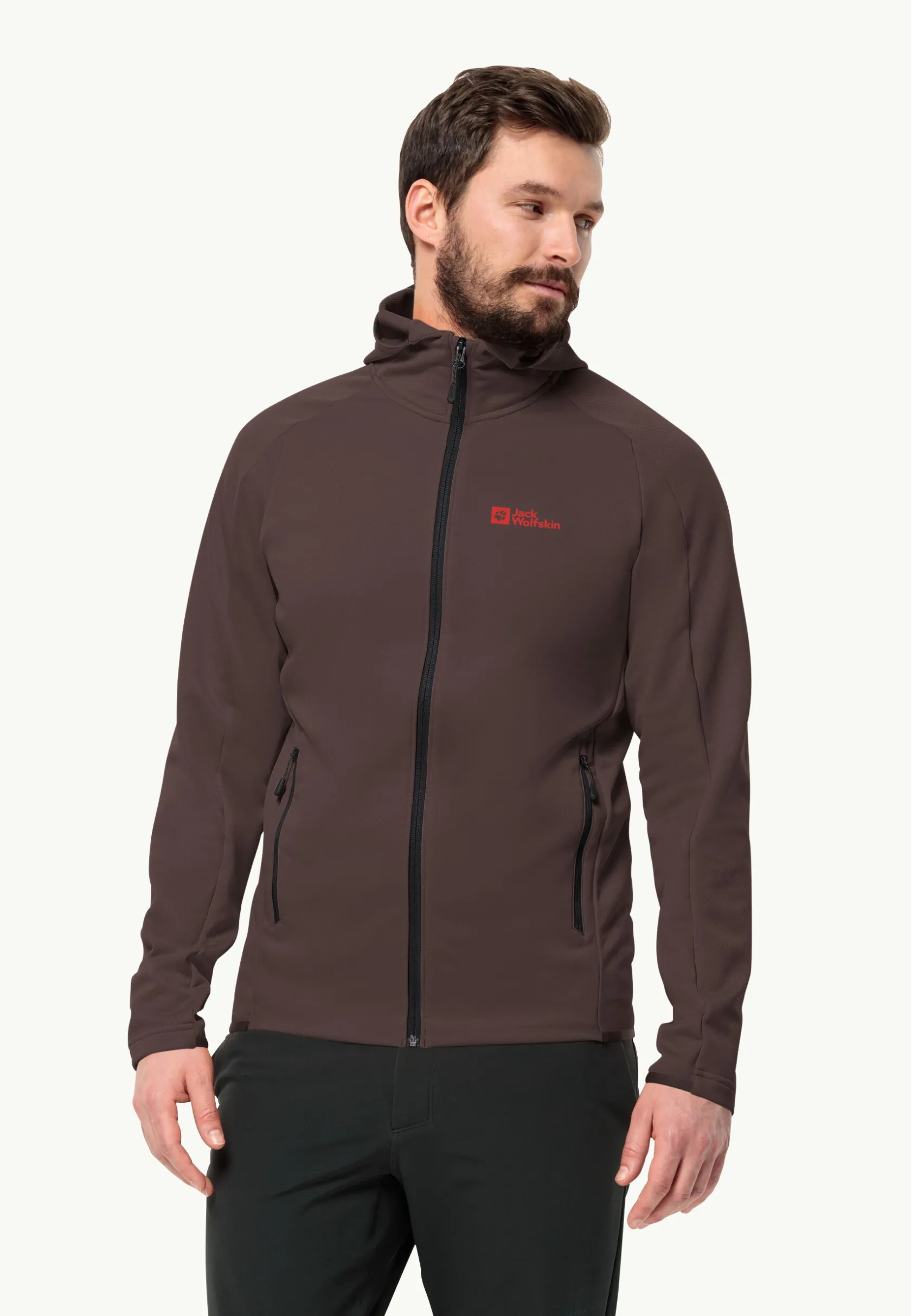 Jack Wolfskin Randonnée|Vestes Intermédiaires-Alpgrat Hooded Fz M