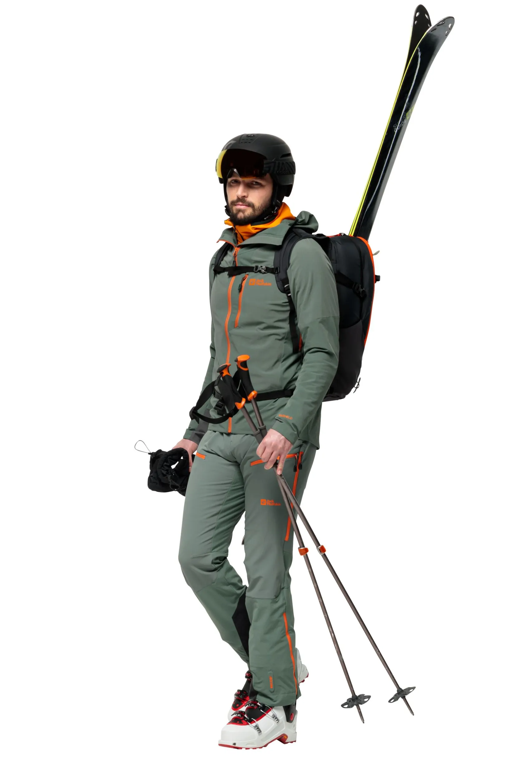 Jack Wolfskin Randonnée|Vestes Intermédiaires-Alpgrat Hooded Fz M