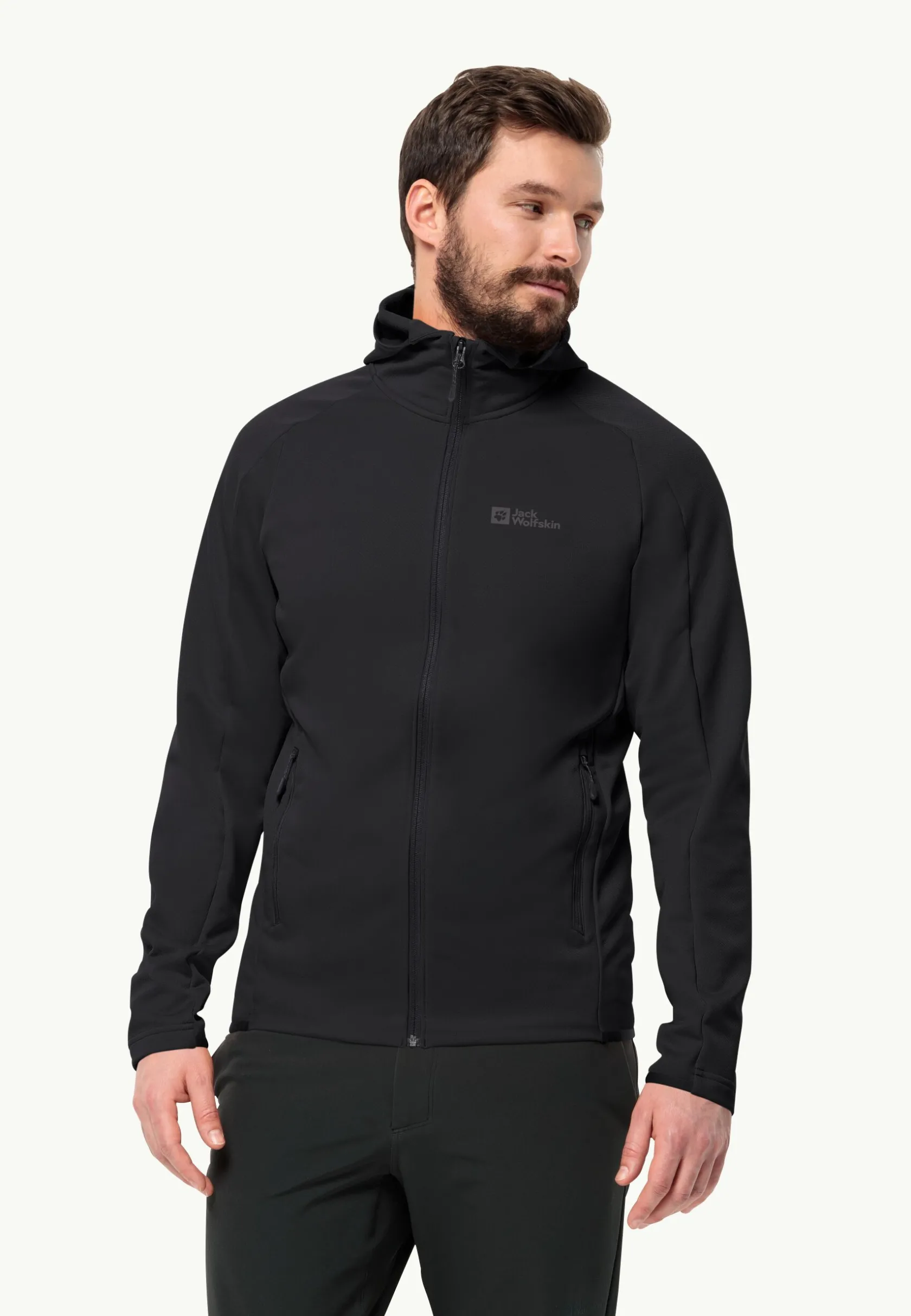 Jack Wolfskin Randonnée|Vestes Intermédiaires-Alpgrat Hooded Fz M