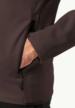 Jack Wolfskin Randonnée|Vestes Intermédiaires-Alpgrat Hooded Fz M