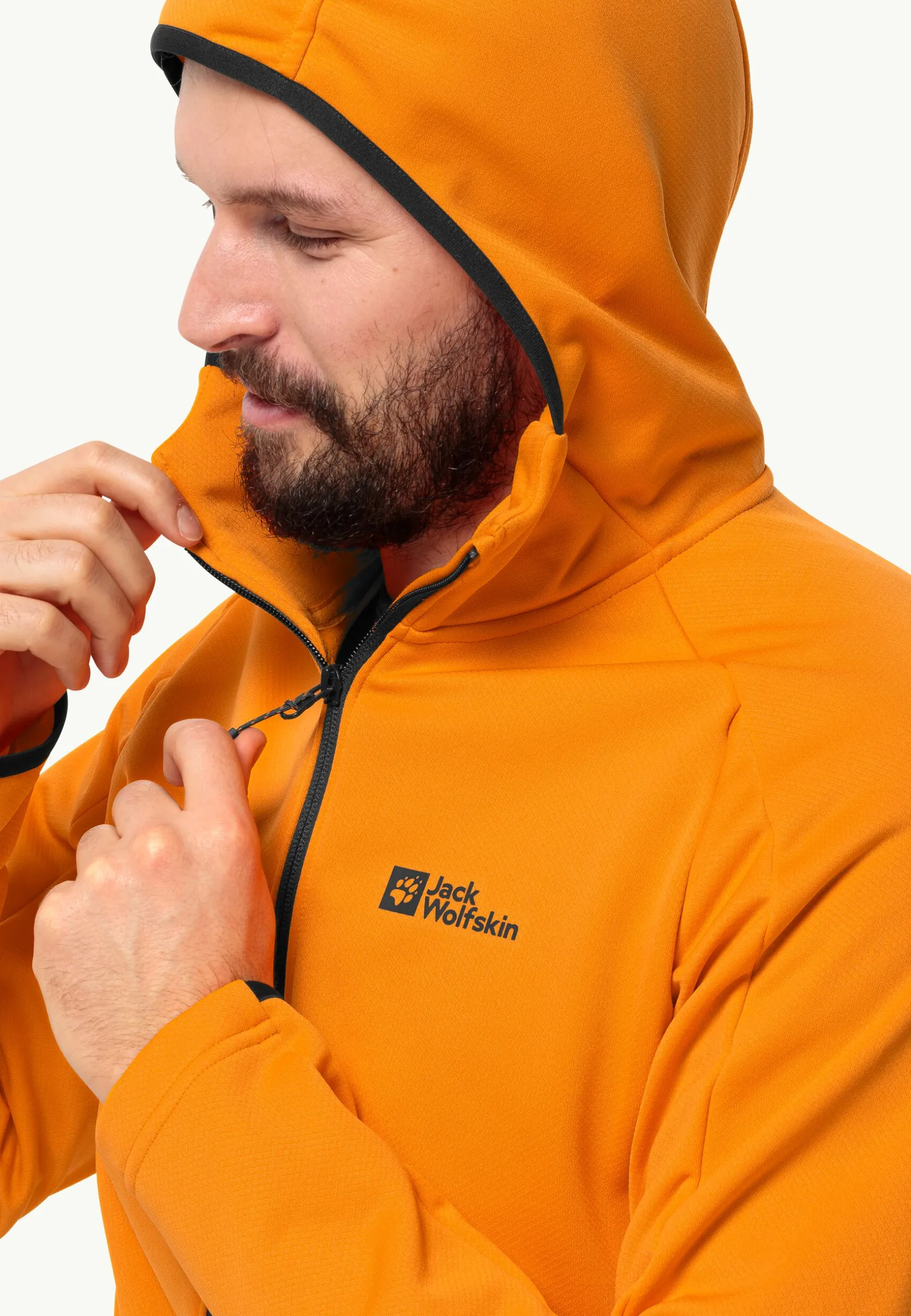 Jack Wolfskin Randonnée|Vestes Intermédiaires-Alpgrat Hooded Fz M