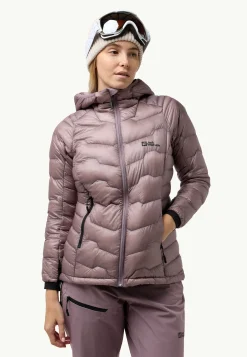Jack Wolfskin Vestes D'Isolation|Vestes D'Hiver-Alpspitze Down Hoody W wild blossom
