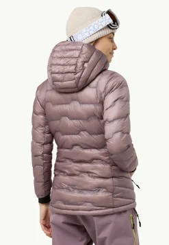 Jack Wolfskin Vestes D'Isolation|Vestes D'Hiver-Alpspitze Down Hoody W wild blossom
