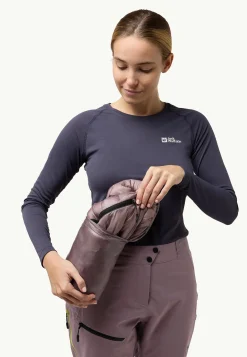 Jack Wolfskin Vestes D'Isolation|Vestes D'Hiver-Alpspitze Down Hoody W wild blossom