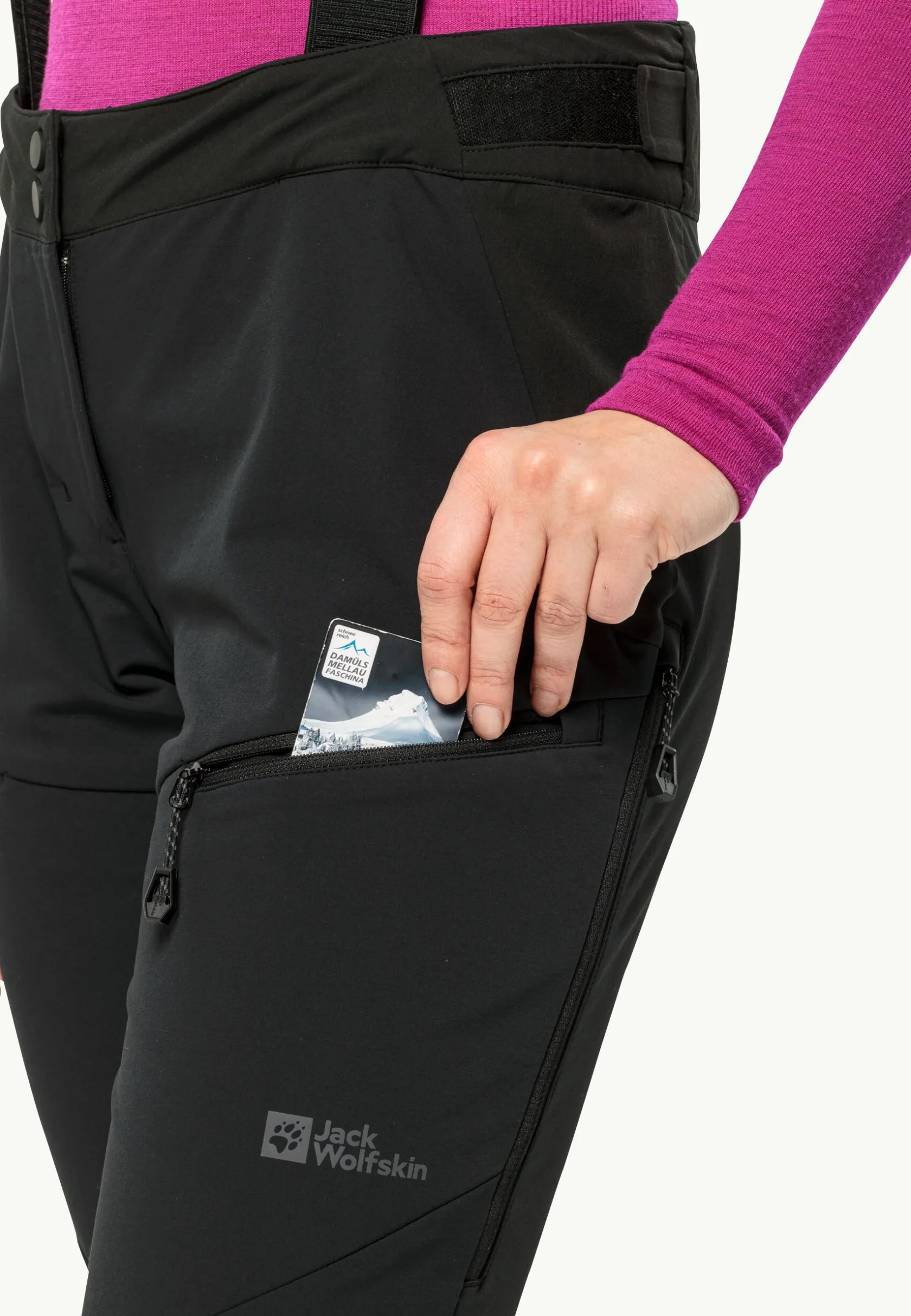 Jack Wolfskin Esquí|Pantalons Softshell-Alpspitze Pants W black