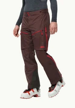 Jack Wolfskin Discovery|Esquí-Alpspitze Pro 3l Pants M red earth