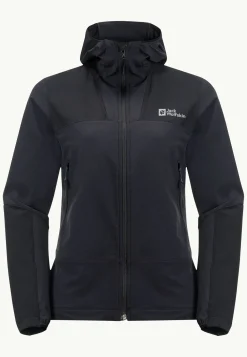 Jack Wolfskin Couches Intermédiaires & Vestes En Polaire|Vestes Coupe-Vent-Andur Jkt W black
