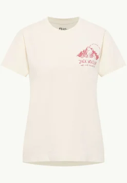 Jack Wolfskin T-Shirts & Hauts Manches Longues-Bergblick T W panna cotta