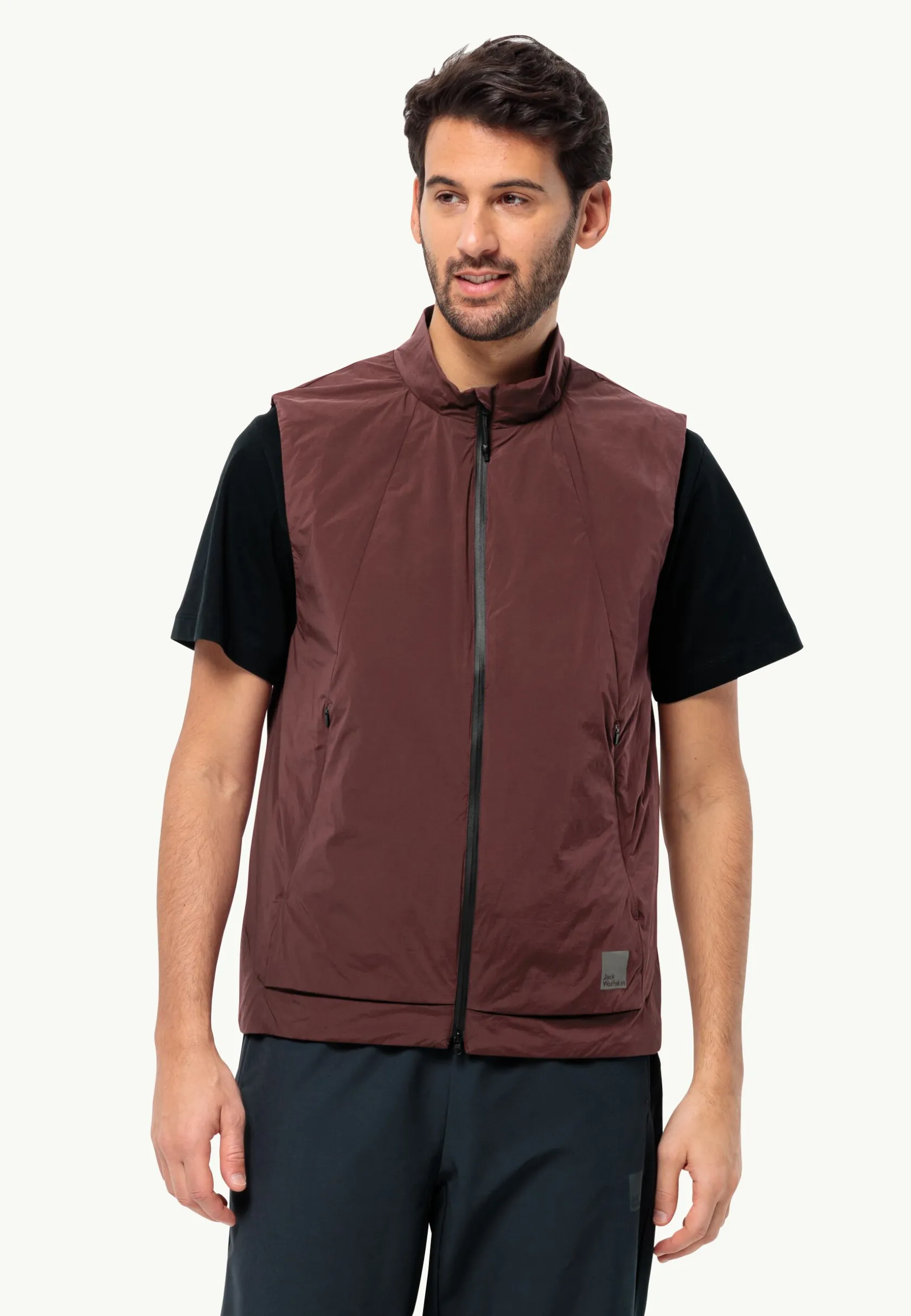 Jack Wolfskin Lifestyle|Vestes Intermédiaires-Bike Commute Ins Vest M dark maroon