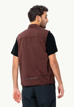 Jack Wolfskin Lifestyle|Vestes Intermédiaires-Bike Commute Ins Vest M dark maroon