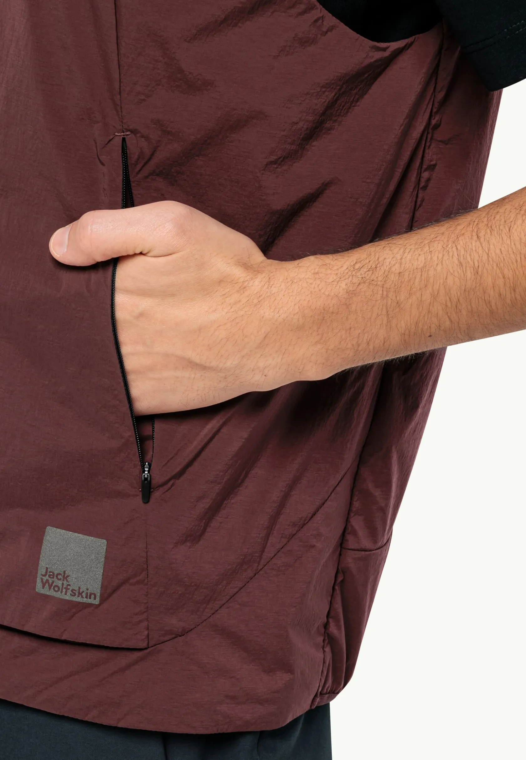 Jack Wolfskin Lifestyle|Vestes Intermédiaires-Bike Commute Ins Vest M dark maroon