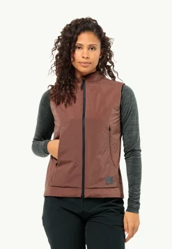 Jack Wolfskin Lifestyle|Couches Intermédiaires & Vestes En Polaire-Bike Commute Ins Vest W wild ginger