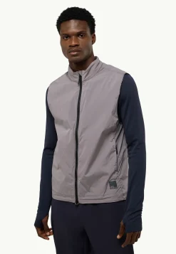 Jack Wolfskin Vestes Intermédiaires|Gilets-Bike Commute Xt Vest M dark taupe