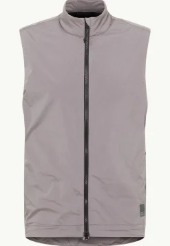 Jack Wolfskin Vestes Intermédiaires|Gilets-Bike Commute Xt Vest M dark taupe
