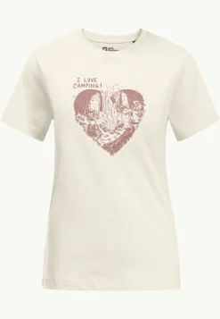 Jack Wolfskin Lifestyle|T-Shirts & Hauts Manches Longues-Camping Love T W