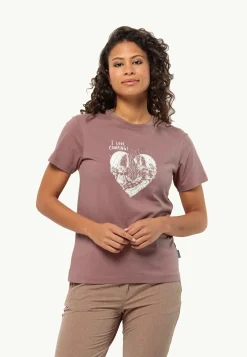 Jack Wolfskin Lifestyle|T-Shirts & Hauts Manches Longues-Camping Love T W