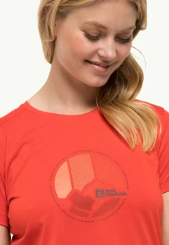 Jack Wolfskin Randonnée|Hauts Techniques-Crosstrail Graphic T W