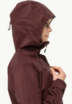Jack Wolfskin Randonnée|Vestes Intermédiaires-Cyrox 3l Jkt W dark maroon