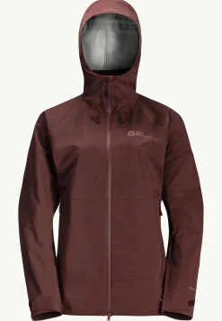 Jack Wolfskin Randonnée|Vestes Intermédiaires-Cyrox 3l Jkt W dark maroon