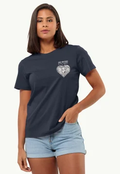 Jack Wolfskin Lifestyle|T-Shirts & Hauts Manches Longues-Discover Heart T W