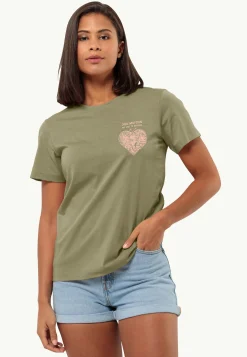 Jack Wolfskin Lifestyle|T-Shirts & Hauts Manches Longues-Discover Heart T W