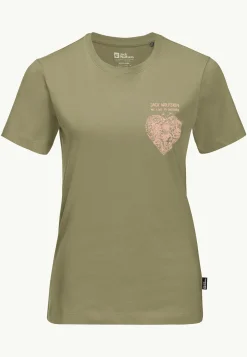 Jack Wolfskin Lifestyle|T-Shirts & Hauts Manches Longues-Discover Heart T W