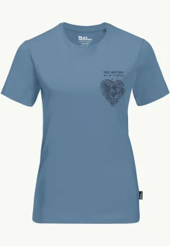 Jack Wolfskin Lifestyle|T-Shirts & Hauts Manches Longues-Discover Heart T W