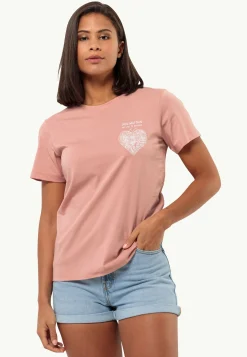 Jack Wolfskin Lifestyle|T-Shirts & Hauts Manches Longues-Discover Heart T W
