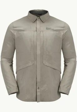 Jack Wolfskin Discovery|Hauts Techniques-Diskovera Ls Shirt M misty green