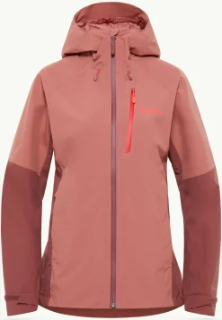 Jack Wolfskin Vestes Intermédiaires|Vestes De Pluie-Eagle Peak 2l Jkt W