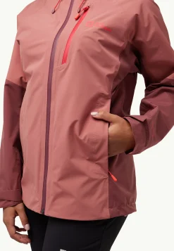 Jack Wolfskin Vestes Intermédiaires|Vestes De Pluie-Eagle Peak 2l Jkt W