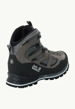 Jack Wolfskin Randonnée|Chaussures De Randonnée-Force Crest Texapore Mid W Tarmac Grey / Pink