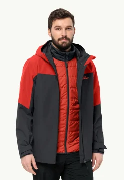 Jack Wolfskin Vestes Intermédiaires|Vestes De Pluie-Glaabach 3in1 Jkt M