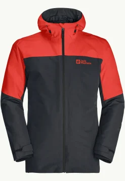 Jack Wolfskin Vestes Intermédiaires|Vestes De Pluie-Glaabach 3in1 Jkt M