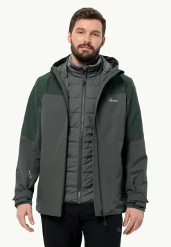 Jack Wolfskin Vestes Intermédiaires|Vestes De Pluie-Glaabach 3in1 Jkt M
