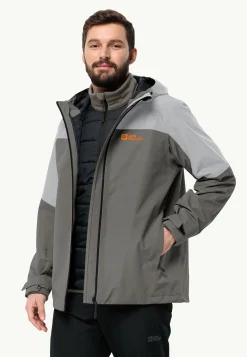 Jack Wolfskin Vestes Intermédiaires|Vestes De Pluie-Glaabach 3in1 Jkt M