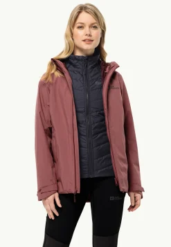 Jack Wolfskin Randonnée|Vestes Intermédiaires-Glaabach 3in1 Jkt W