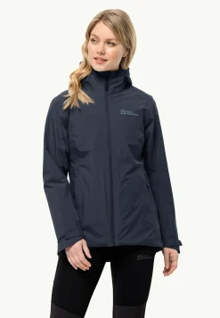 Jack Wolfskin Randonnée|Vestes Intermédiaires-Glaabach 3in1 Jkt W