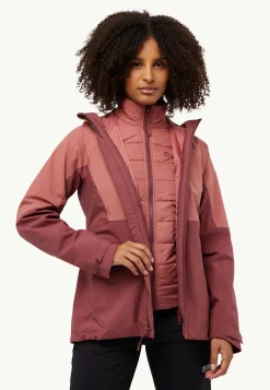 Jack Wolfskin Vestes D'Hiver|Vestes 3-En-1-Glaabach 3in1 Jkt W