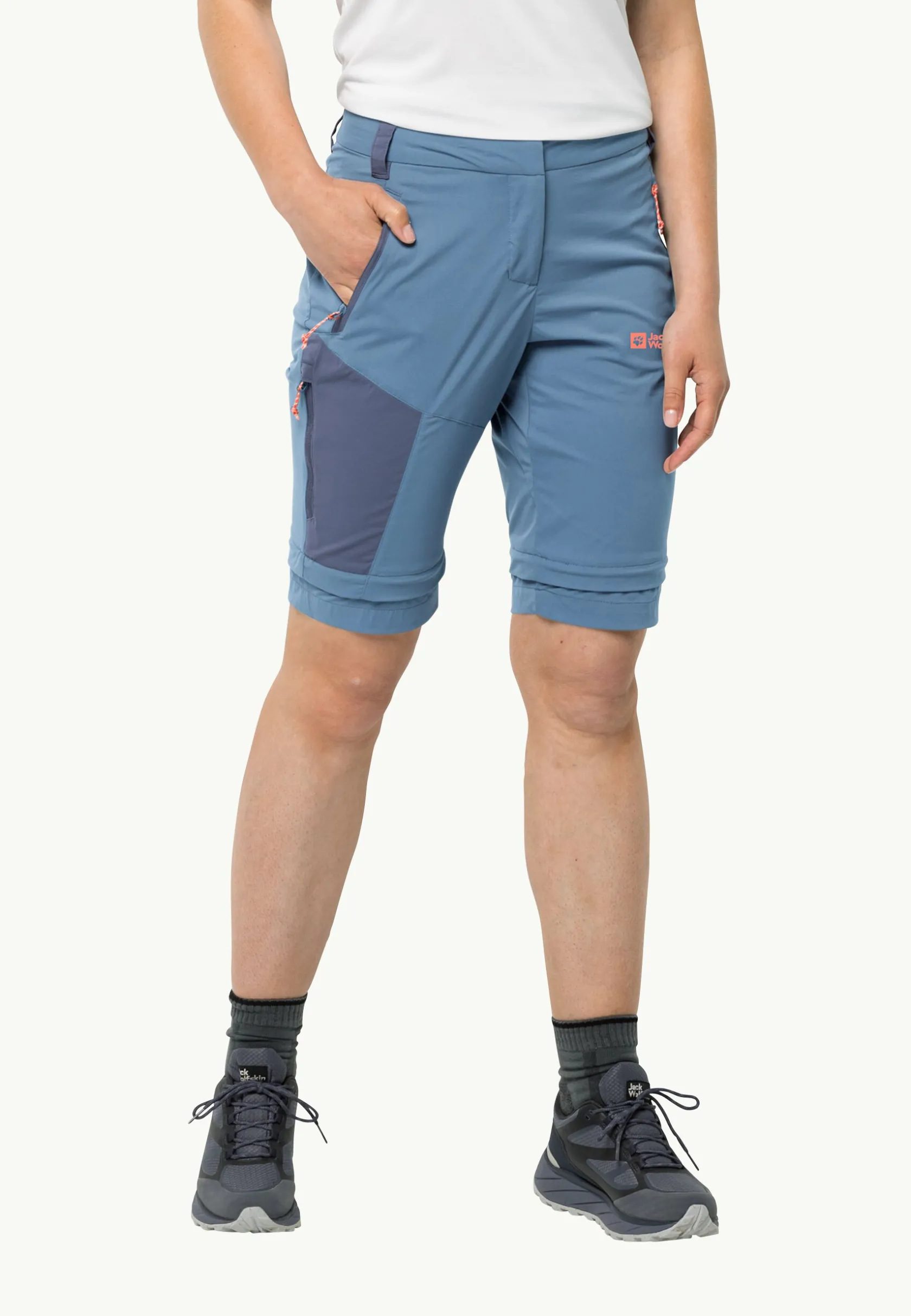 Jack Wolfskin Randonnée|Pantalons Softshell-Glastal Zip Away Pants W