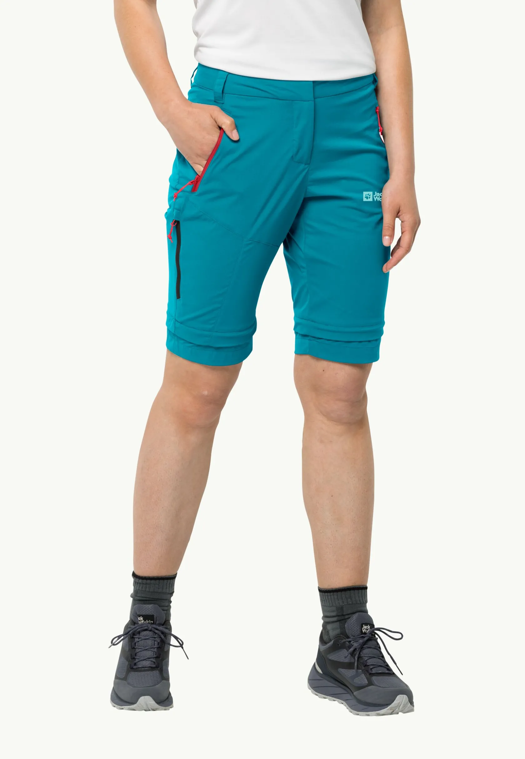 Jack Wolfskin Randonnée|Pantalons Softshell-Glastal Zip Away Pants W