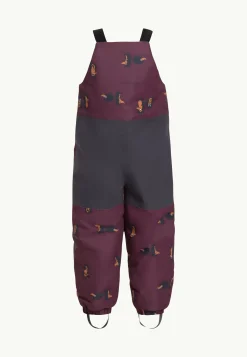 Jack Wolfskin Pantalons Et Combinaisons De Neige|Vestes D'Hiver-Gleely 2l Ins Print Bib K