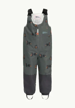 Jack Wolfskin Pantalons Et Combinaisons De Neige|Vestes D'Hiver-Gleely 2l Ins Print Bib K