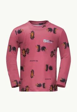 Jack Wolfskin Hauts Techniques|T-Shirts & Hauts Manches Longues-Gleely Print Longsleeve K