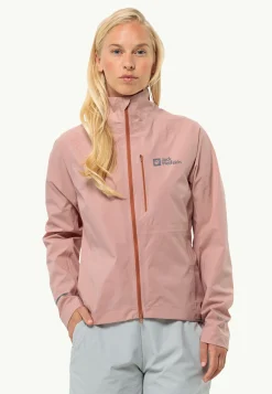 Jack Wolfskin Faire Du Vélo|Vestes De Pluie-Gravex 2.5l Jkt W Rose Dawn