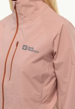 Jack Wolfskin Faire Du Vélo|Vestes De Pluie-Gravex 2.5l Jkt W Rose Dawn